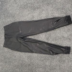 Spanx Faux Leather Joggers. Size Small
